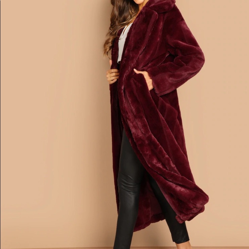 🍂NEW open front solid longline coat